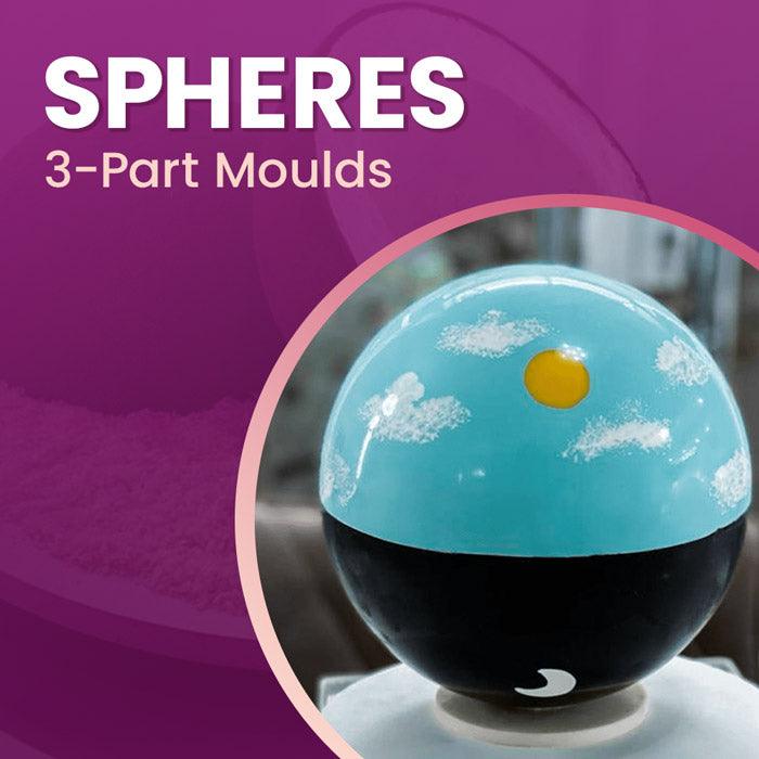 60mm Sphere Molds (3 Piece Mold)