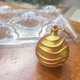 Striped Christmas Ball - 3-Part Mould - BWB 10052 - Naira Cake Supplies