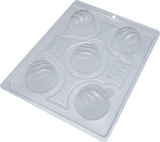 Striped Christmas Ball - 3-Part Mould - BWB 10052 - Naira Cake Supplies