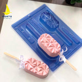 Geometric Popsicle Chocolate Mould in 3-Part - Porto Formas 1204 - Naira Cake Supplies