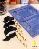 Simple Chocolate Mould Mustache Lollipop - Porto Formas 453 - Naira Cake Supplies