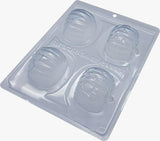 Small Jack-o'-lantern pumpkin Halloween - 3-Part Mould - BWB 10035 - Naira Cake Supplies