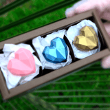 Bonbon Geometric Heart Chocolate Mould Simple - BWB 9835 - Naira Cake Supplies