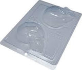 Skull Chocolate Mould in 3 Parts - BWB 9997 - Naira Cake Supplies