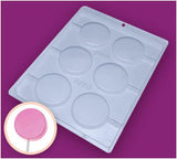 Simple Chocolate Mould - Round Lollipop 60 mm - BWB9789 - Naira Cake Supplies