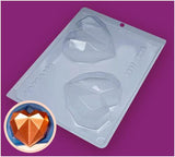 Geometric Heart Chocolate Mould 200g in 3-Part - BWB 9837 - Naira Cake Supplies