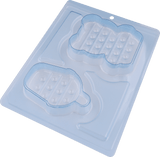 Pop It Milkshake and Ted Bear Chocolate Mould in 3 Parts BWB 10288 - Naira Cake Supplies