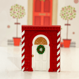 Christmas Door Tablet Chocolate Mould in 3 Parts BWB 10236 - Naira Cake Supplies