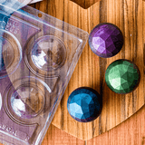 Geometric 60mm Sphere Chocolate Mould in 3 Parts BWB 10265 - Naira Cake Supplies