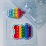 Pop It Milkshake and Ted Bear Chocolate Mould in 3 Parts BWB 10288 - Naira Cake Supplies