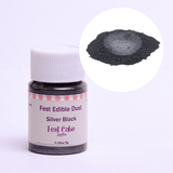 Fest Edible Lustre Dust Silver Black -8.5g - Naira Cake Supplies