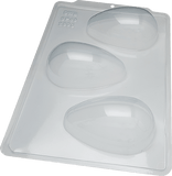 Smooth Easter Egg 250g - 3-Part Mould - BWB 3617 - Naira Cake Supplies