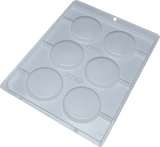 Simple Chocolate Mould - Round Lollipop 60 mm - BWB9789 - Naira Cake Supplies