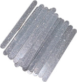 Fest Glittery Silver Acrylic Popsicle Sticks 10 Pack - Naira Cake Supplies