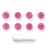 Pink Mini Stamp - Super Heroes - Naira Cake Supplies