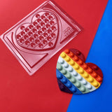 Pop It Heart Chocolate Mould in 3 Parts BWB 10273 - Naira Cake Supplies