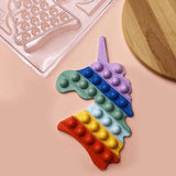 Pop It Unicorn Chocolate Mould in 3 Parts BWB 10272 - Naira Cake Supplies