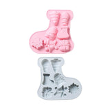 Christmas Characters Silicone Boots Mould - Naira Cake Supplies