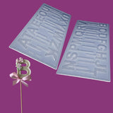 Simple Chocolate Mould Set Alphabet Candle BWB 9245 - Naira Cake Supplies