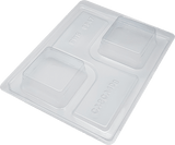 Square Chocolate Box - 3-Part Mould -BWB 9547