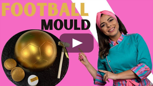 How to Make a Beautiful and Shiny Gold Chocolate Football - Naira Cake Supplies