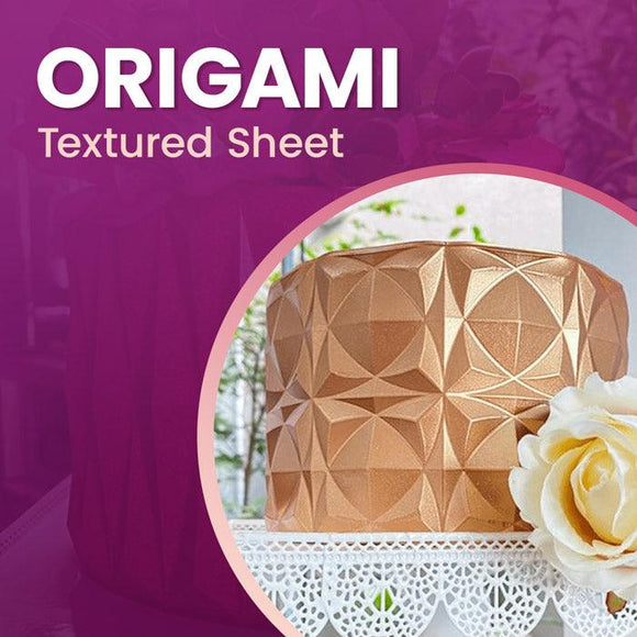 Origami Chocolate Moulds and Textured Sheets - Naira Cake Supplies