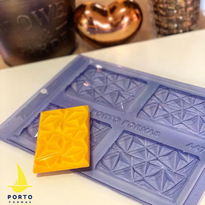 447 Porto Formas Small Geo Diamond Chocolate Bar Mould