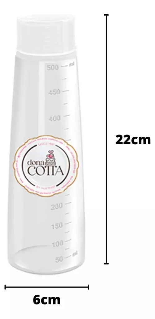 White Dona Cotta Syrup Squeeze Bottle 500ml