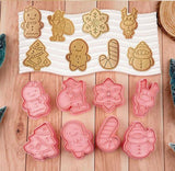 8 Pcs Christmas Cookie Cutter