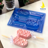 Geometric Popsicle Chocolate Mould in 3-Part - Porto Formas 1204 - Naira Cake Supplies