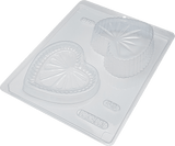 Heart Box with lid Chocolate Mould in 3-Part - BWB 43 - Naira Cake Supplies