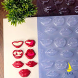 Lips - Semiprof. Simple Chocolate Mould - Porto Formas 868 - Naira Cake Supplies