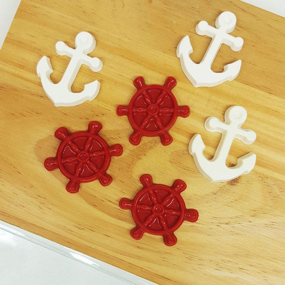 Ships Wheel and Anchor Chocolate Mould in BWB 9764 - Naira Cake Supplies