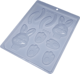 Simple Chocolate Mould - Bunny Pieces - BWB9861 - Naira Cake Supplies