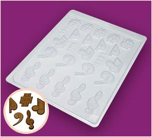 Simple Chocolate Mould Musical Notes BWB1161 - Naira Cake Supplies