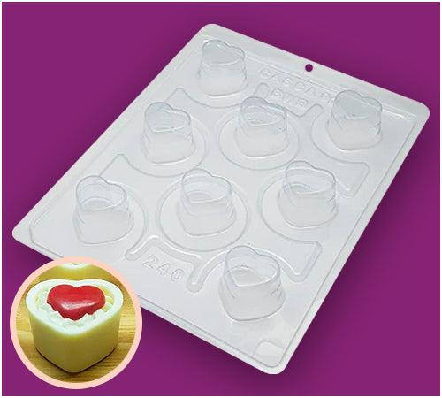 Heart Chocolate Mould in 3-Part - BWB 240 - Naira Cake Supplies