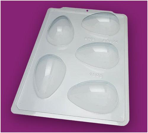 Smooth Easter Egg 150g - 3-Part Mould - BWB 3616 - Naira Cake Supplies