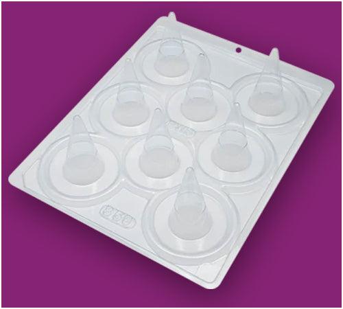 Medium Cone Chocolate Mould in 3-Part - BWB 859 - Naira Cake Supplies
