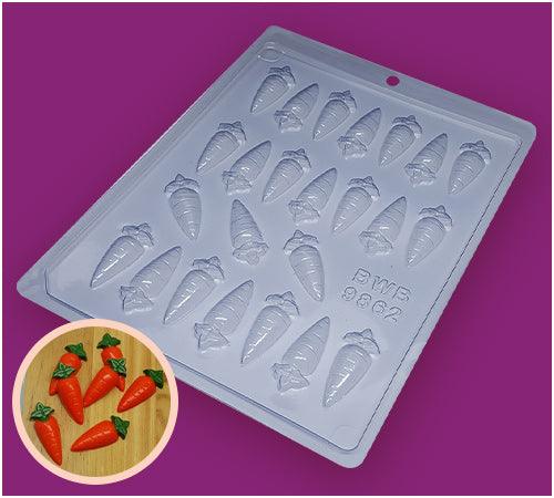 Simple Chocolate Mould - Mini Carrots - BWB9862 - Naira Cake Supplies