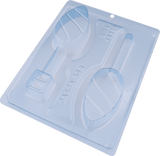 Cake Pop Easter Egg Chocolate Mould in 3-Part - BWB 10228 - Naira Cake Supplies