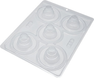 Small Decorated Cake Chocolate Mould in 3-Part BWB 851 - Naira Cake Supplies