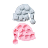 Christmas Characters Silicone Hat Mould - Naira Cake Supplies