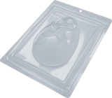 Origami Easter Egg Chocolate Mould 350g in 3-Part - BWB 10134 - Naira Cake Supplies
