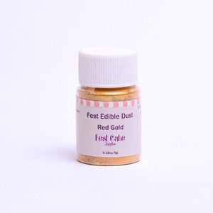 Fest Edible Lustre Dust Red Gold 8.5g - Naira Cake Supplies