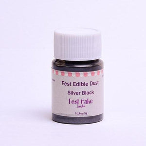 Fest Edible Lustre Dust Silver Black -8.5g - Naira Cake Supplies