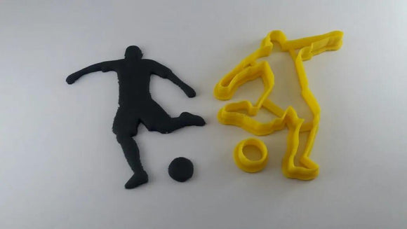 Football Player Fest Cookie Cutter 8x7cm - Naira Cake Supplies