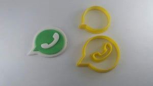 Whatsapp Fest Cookie Cutter 5cm - Naira Cake Supplies