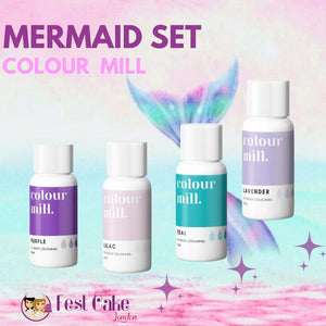 Colour Mill Little Mermaid Set- Oil Based Colouring 20ml - Naira Cake Supplies