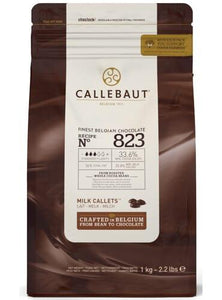 Callebaut Milk Chocolate Callets 33.6%.   PESO 1KG - Naira Cake Supplies
