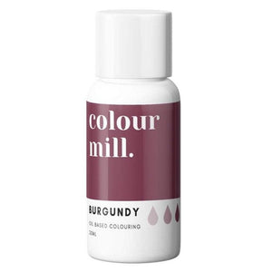 Colour Mill Burgundy Oil Based Concentrated Colouring 20ml - Naira Cake Supplies